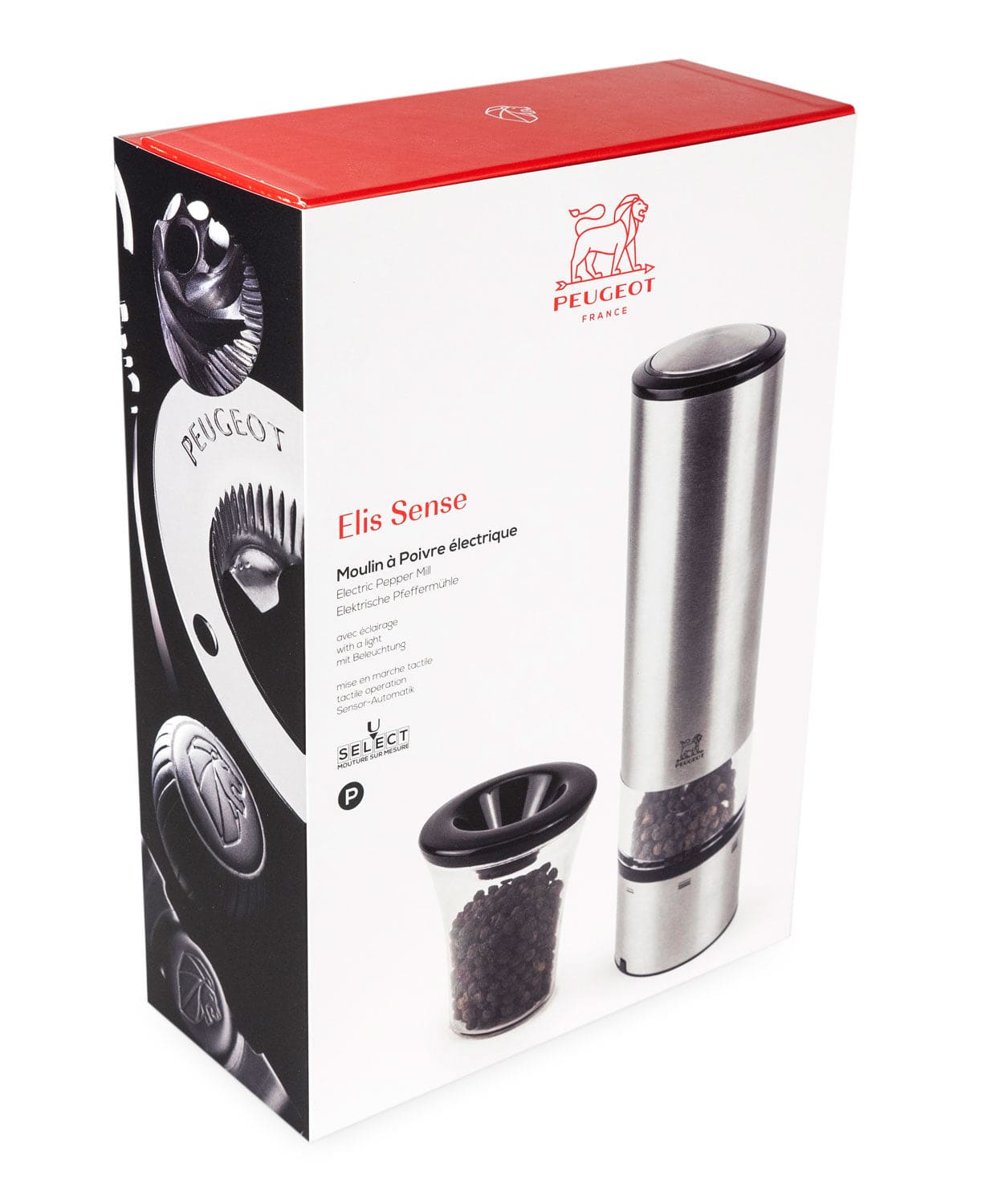 Peugeot Elis Sense u' Select Stainless Pepper & Salt Mill Set - Kitchen Universe