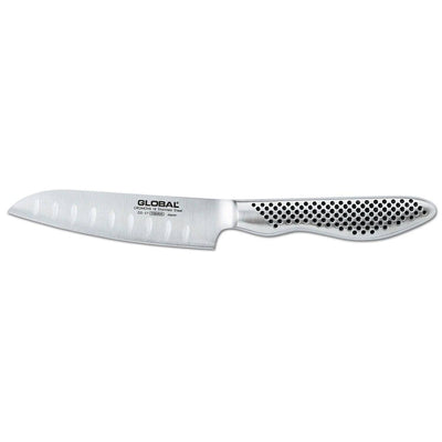 Global Classic Stainless Steeel Hollow Ground Santoku Knife, 4-Inches - Kitchen Universe