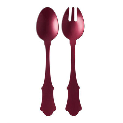 Sabre Honorine Salad Servers Set, Aubergine - Kitchen Universe