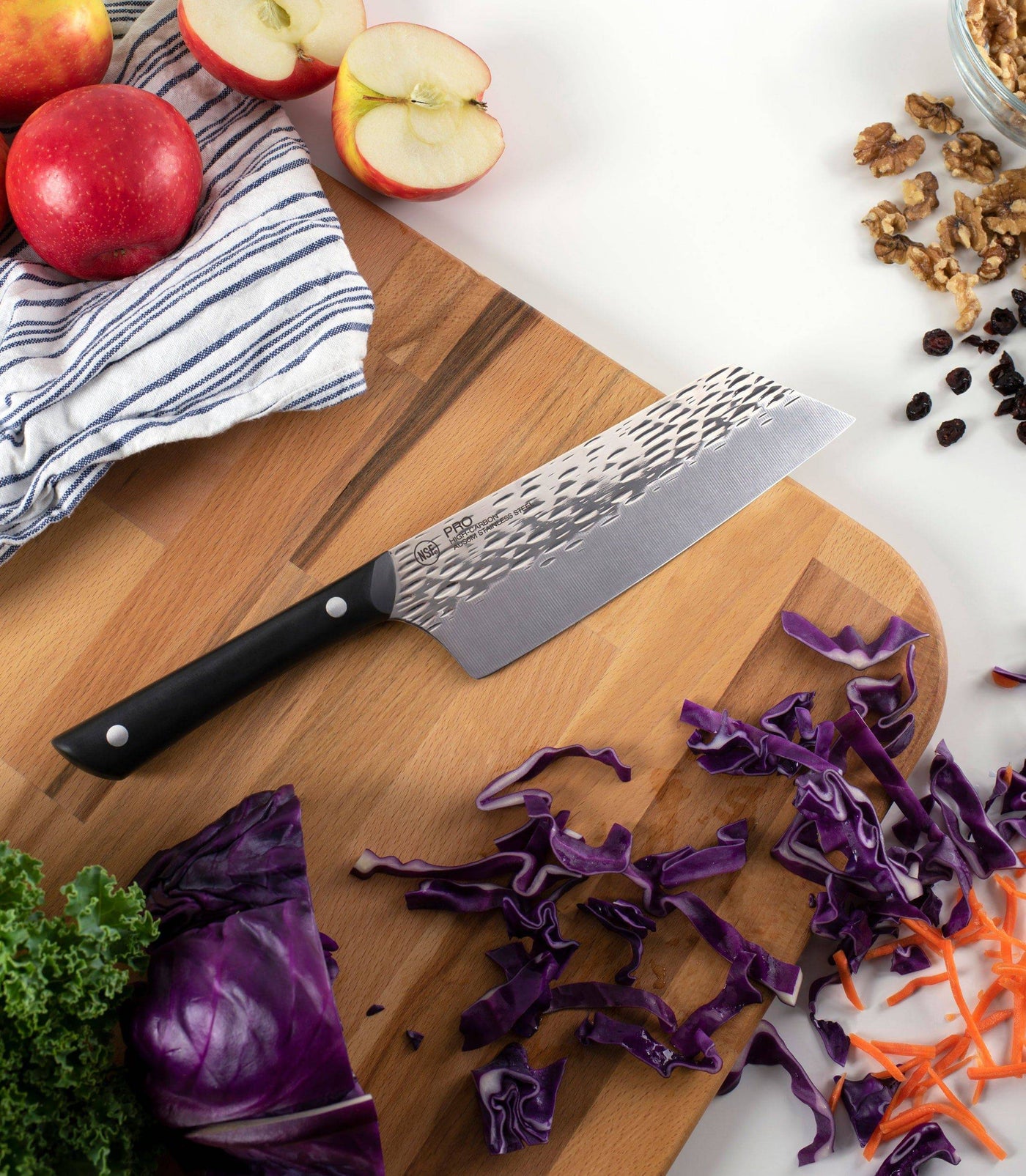 KAI Pro Hammered Finish Asian Utility Knife, 7-in - Kitchen Universe