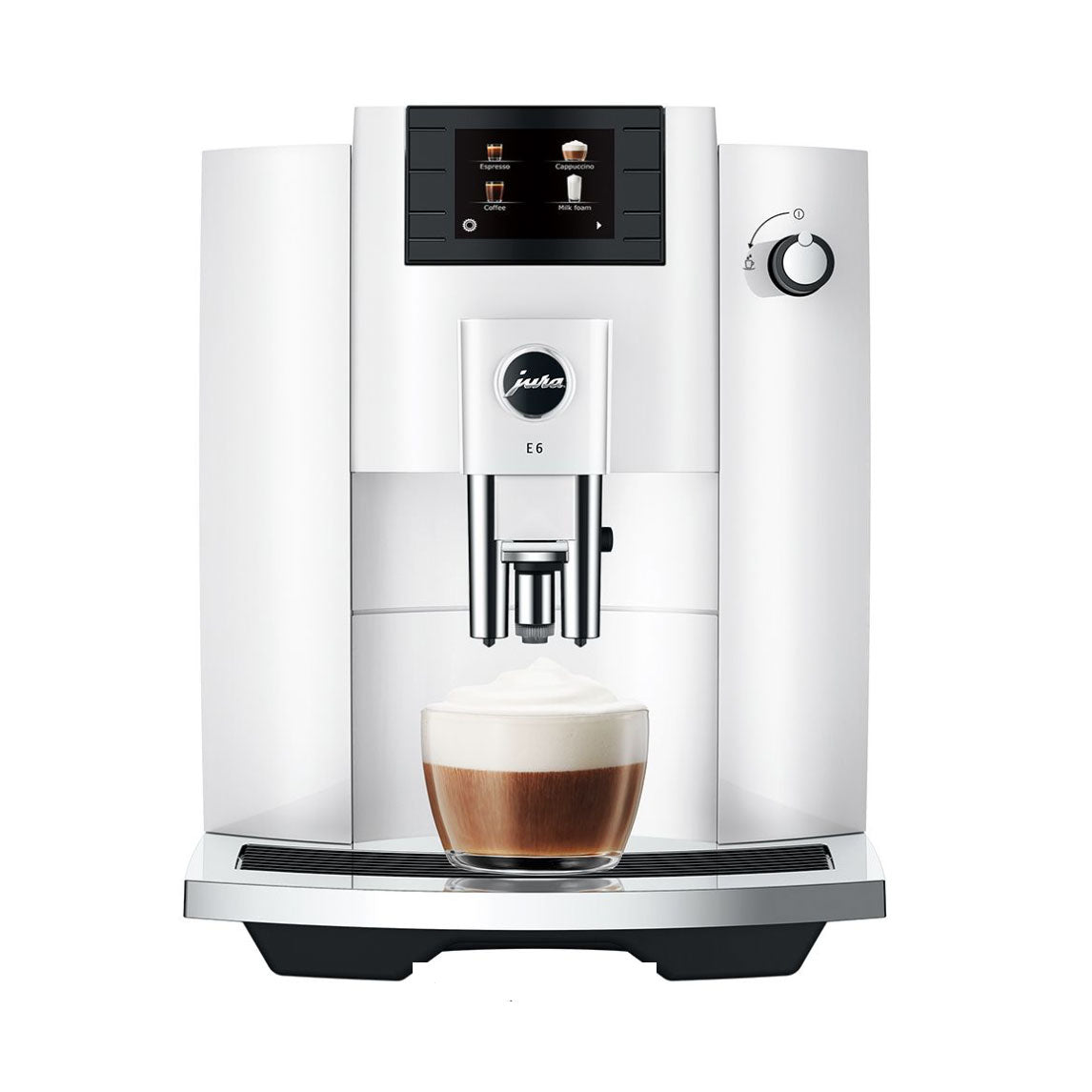 Jura E6 Platinum Coffee Maker, Piano White - Kitchen Universe