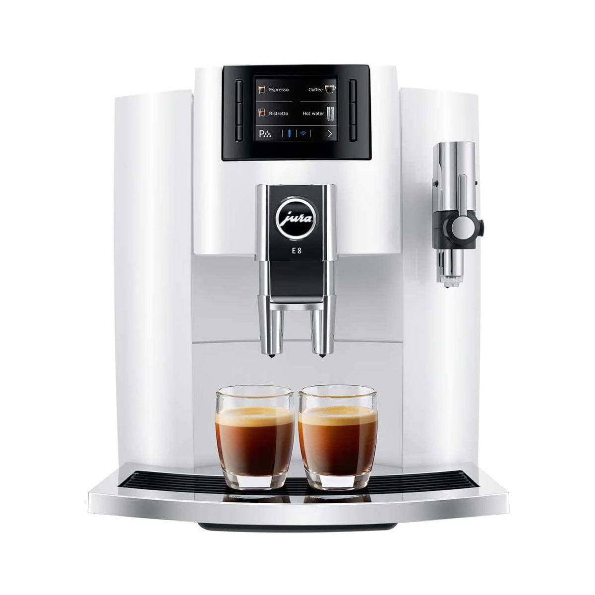Jura E8 Coffee Maker, Piano White - Kitchen Universe
