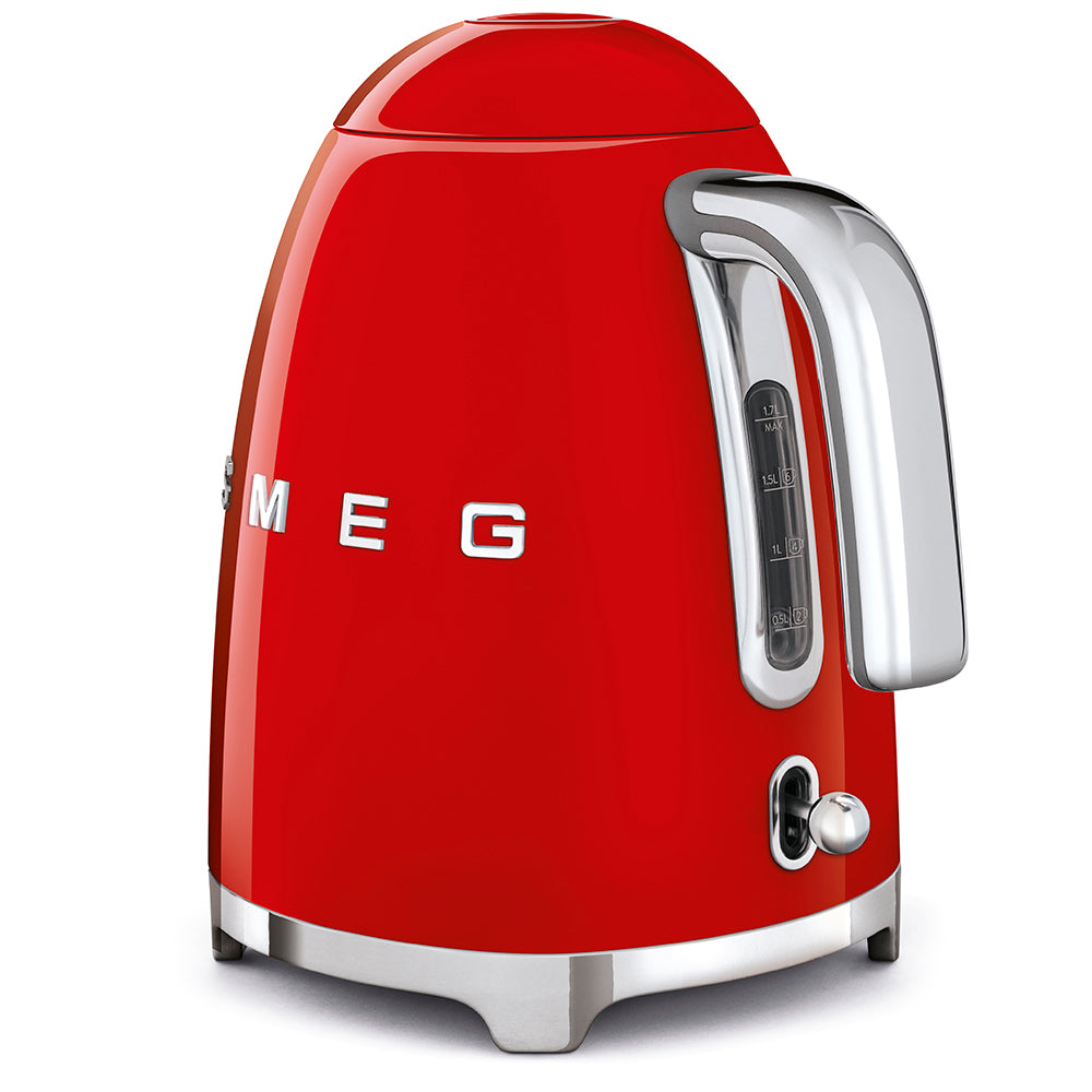 Smeg 50's Retro Style Aesthetic 7-Cup Electric Kettle, Red - Kitchen Universe
