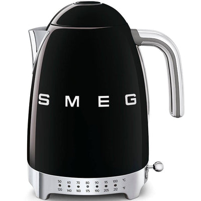 Smeg 50's Retro Style Variable Temperature 7-Cup Electric Kettle, Black - Kitchen Universe