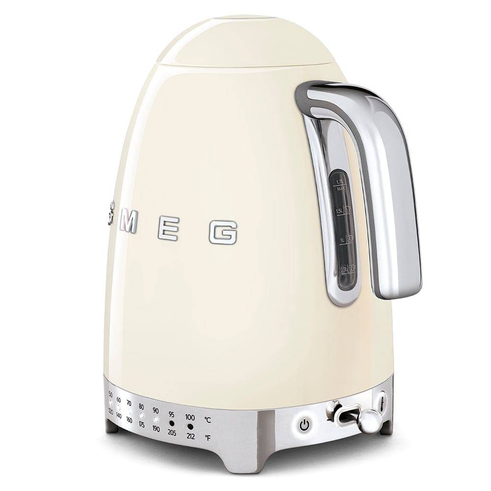 Smeg 50's Retro Style Variable Temperature 7-Cup Electric Kettle, Cream - Kitchen Universe
