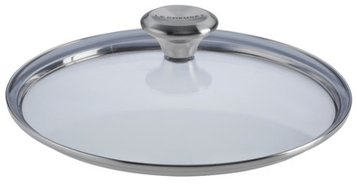 Le Creuset Toughened Nonstick PRO Glass Lid with Stainless Steel Knob, 8-Inches - Kitchen Universe