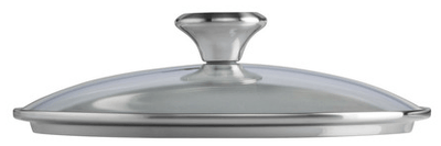 Le Creuset Toughened Nonstick PRO Glass Lid with Stainless Steel Knob, 8-Inches - Kitchen Universe