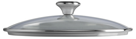 Le Creuset Toughened Nonstick PRO Glass Lid with Stainless Steel Knob, 11-Inches - Kitchen Universe