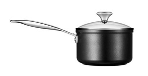 Le Creuset Toughened Nonstick PRO Saucepan with Glass Lid, 2-Quart. - Kitchen Universe