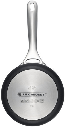 Le Creuset Toughened Nonstick PRO Saucepan with Glass Lid, 2-Quart. - Kitchen Universe