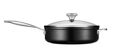 Le Creuset Toughened Nonstick PRO Saute Pan with Glass Lid, 3.5-Quart - Kitchen Universe