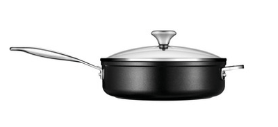 Le Creuset Toughened Nonstick PRO Saute Pan with Glass Lid, 4.25-Quart - Kitchen Universe