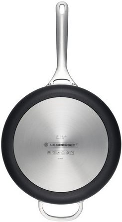 Le Creuset Toughened Nonstick PRO Saute Pan with Glass Lid, 3.5-Quart - Kitchen Universe