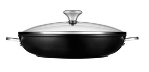 Le Creuset Toughened Nonstick PRO Braiser & Glass Lid with Stainless Steel Knob, 4-Quart - Kitchen Universe