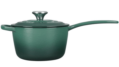 Le Creuset Signature Enameled Cast Iron Sauce Pan with Lid, 1.75-Quart, Artichaut - Kitchen Universe