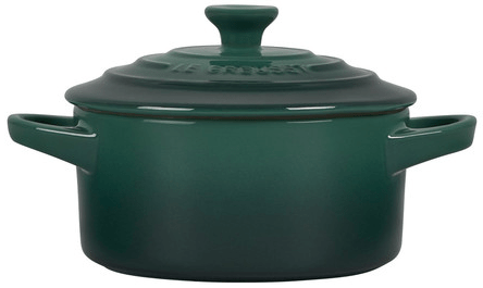 Le Creuset Stoneware Mini Round Cocotte, 8-Ounces, Artichaut - Kitchen Universe
