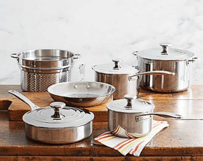 Le Creuset Signature Tri-Ply Stainless Steel 10-Piece Cookware Set - Kitchen Universe