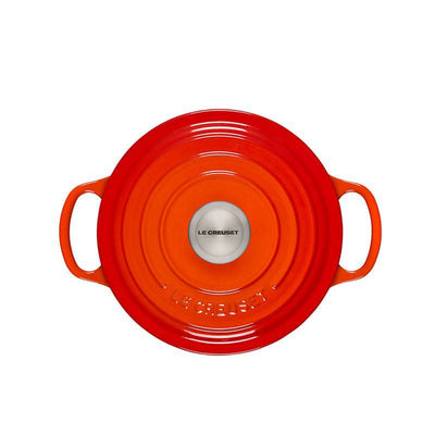 Le Creuset Signature Enameled Cast Iron French / Round Dutch Oven, 2 qt. Flame - Kitchen Universe