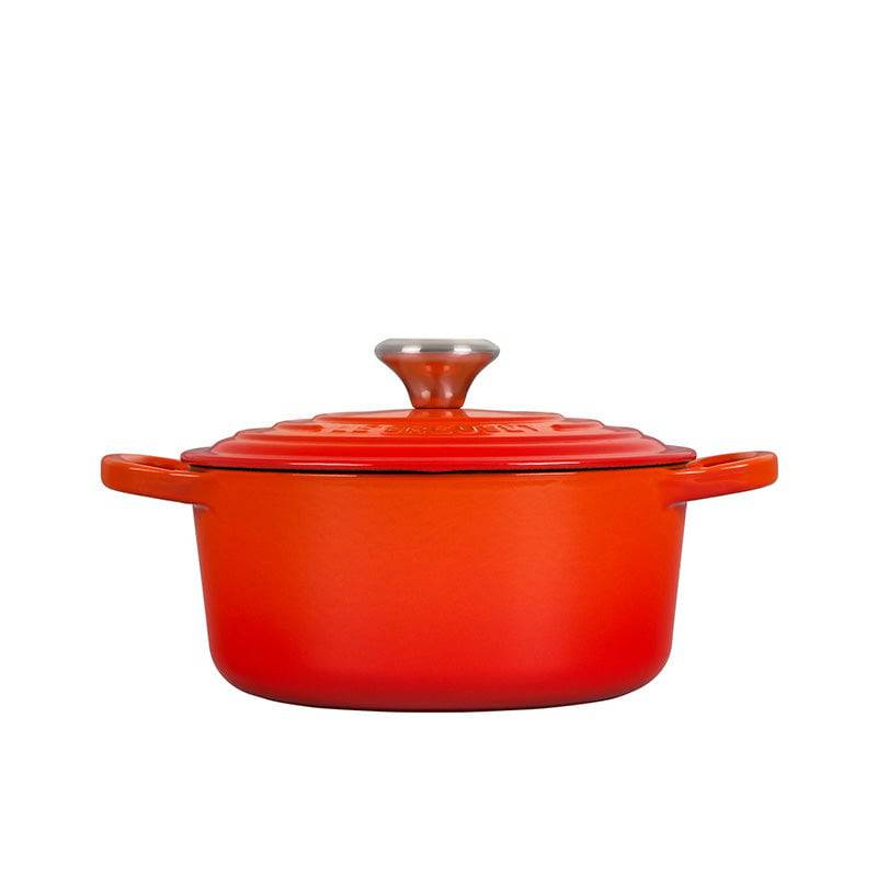 Le Creuset Signature Enameled Cast Iron French Round Dutch Oven With Lid,  2-Quart, Flame