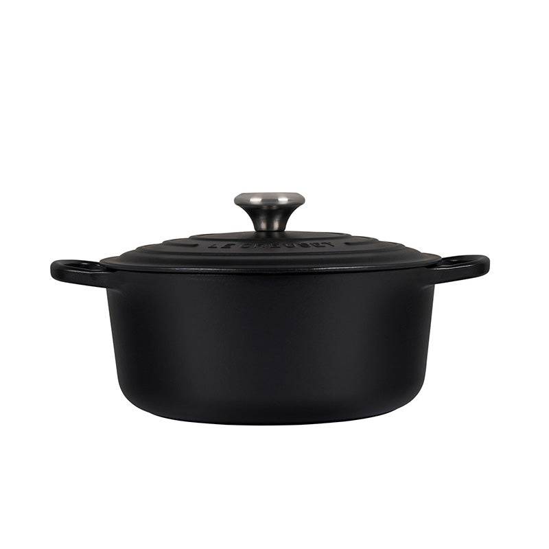Le Creuset Signature Enameled Cast Iron Round / Dutch Oven, 5.5 qt, Licorice - Kitchen Universe