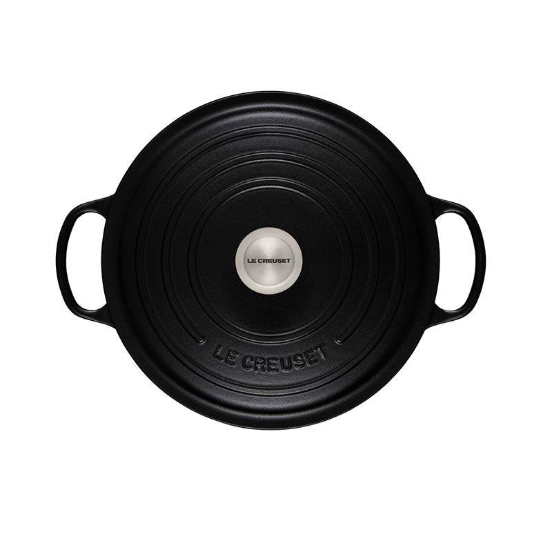 Le Creuset Signature Enameled Cast Iron Round / Dutch Oven 7.25 qt. Licorice - Kitchen Universe