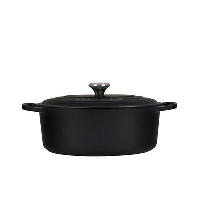 Le Creuset Signature Enameled Cast Iron Oval / Dutch Oven, 6.75 qt, Licorice - Kitchen Universe