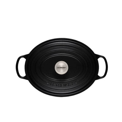 Le Creuset Signature Enameled Cast Iron Oval / Dutch Oven, 6.75 qt, Licorice - Kitchen Universe