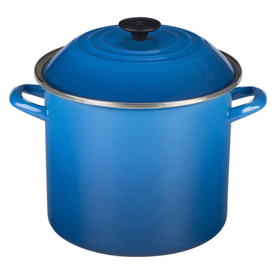 Le Creuset Enamel on Steel Stockpot With Lid, 10-Quart, Marseille - Kitchen Universe