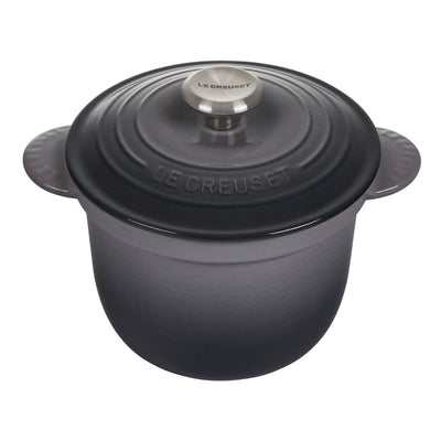 Le Creuset Enameled Cast Iron Rice Pot & Stoneware Insert, 2.25-Quart, Oyster - Kitchen Universe