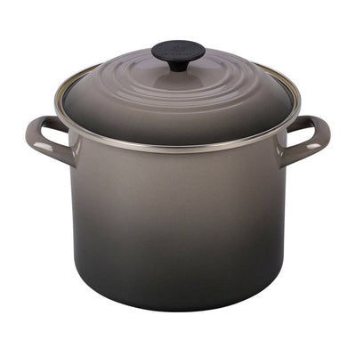 Le Creuset Enameled on Steel Stockpot, 8-Quart, Oyster - Kitchen Universe