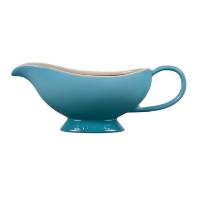 Le Creuset Heritage Stoneware Gravy Boat, 16-Ounces, Caribbean - Kitchen Universe