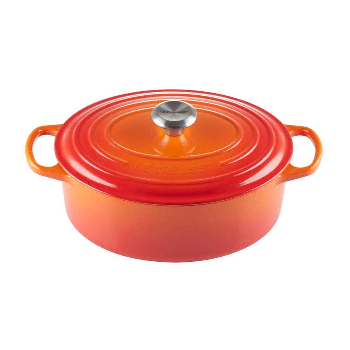 Le Creuset Signature Enameled Cast Iron French / Oval Dutch Oven, 5-Quart, Flame - Kitchen Universe