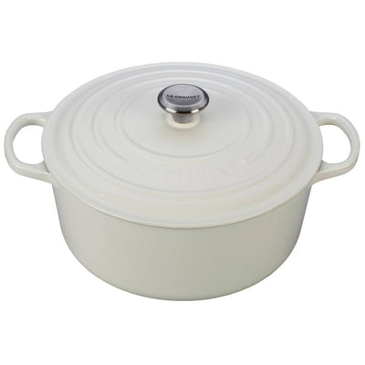 Le Creuset Signature Enameled Cast Iron Round French / Dutch Oven With Lid, 4.5-Quart, White - Kitchen Universe