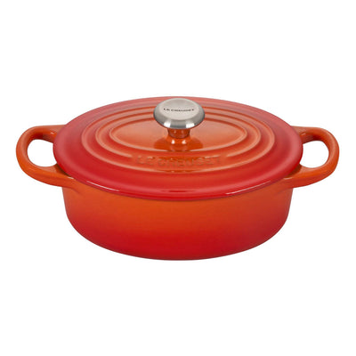 Le Creuset Signature Enameled Cast Iron Oval French / Dutch Oven, 2.75-Quart, Flame - Kitchen Universe