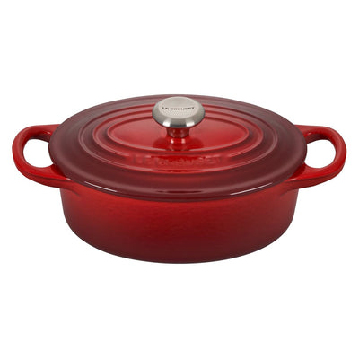 Le Creuset Signature Enameled Cast Iron Oval French / Dutch Oven, 5-Quart, Cerise - Kitchen Universe