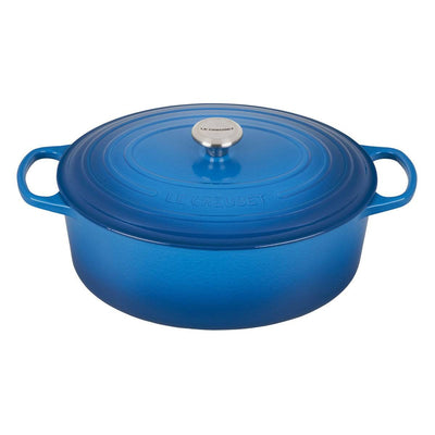 Le Creuset Signature Enameled Cast Iron Oval French / Dutch Oven, 9.5-Quart, Marseille - Kitchen Universe