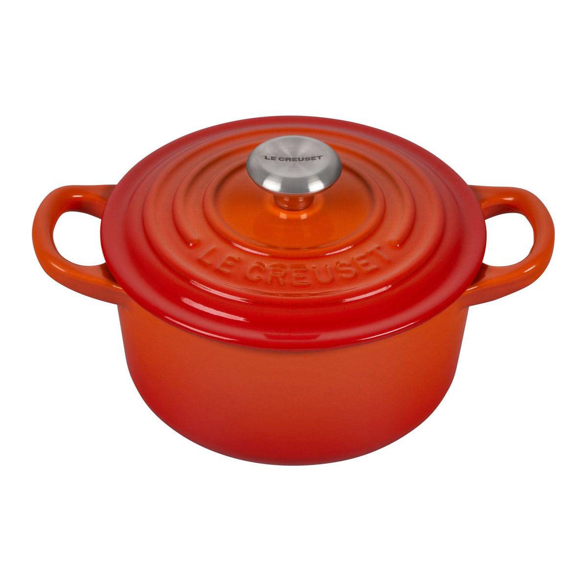 Le Creuset Signature Enameled Cast Iron Round French / Dutch Oven With Lid, 4.5-Quart, Flame - Kitchen Universe
