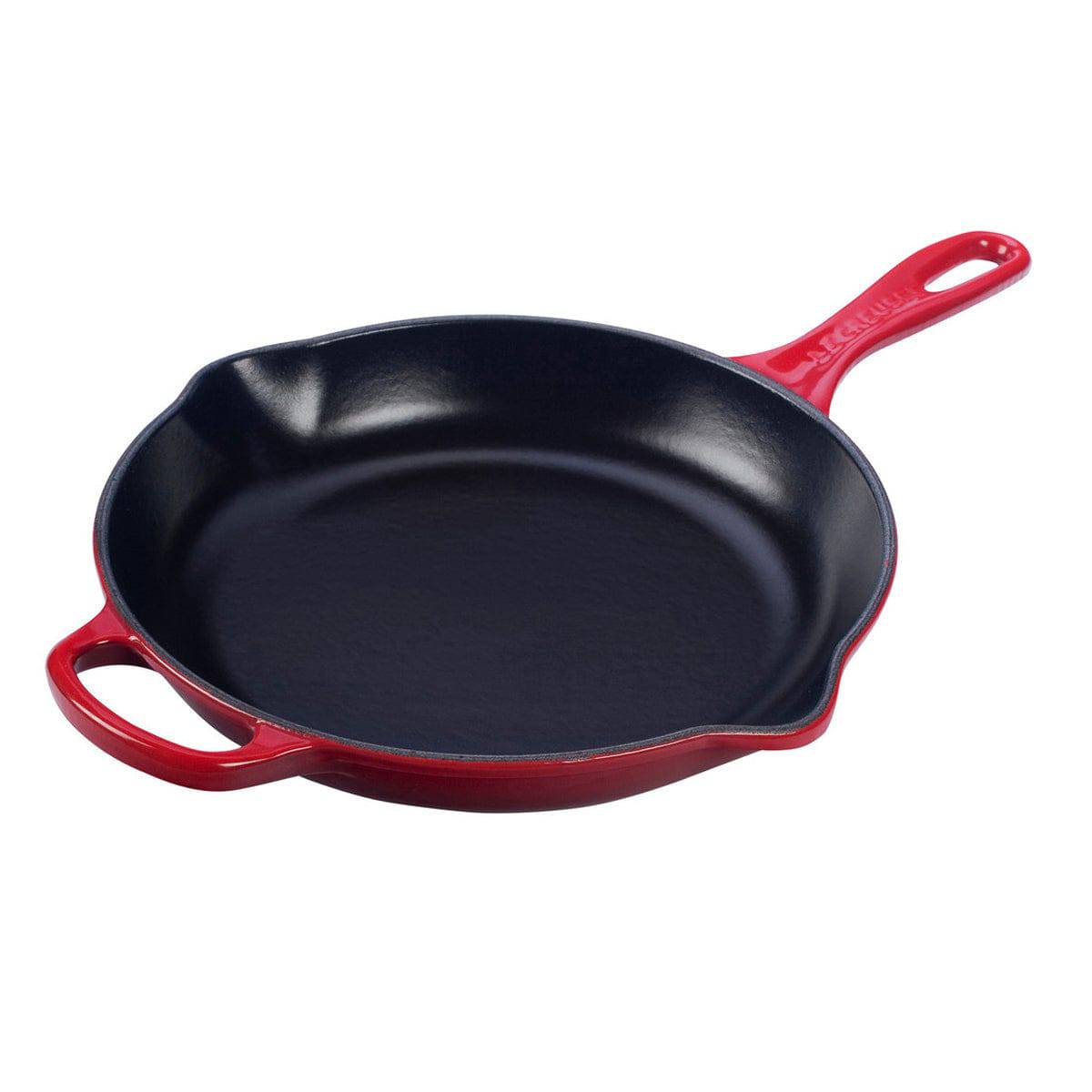 Le Creuset Signature Enameled Cast Iron Skillet, 10.25-Inches, Cerise - Kitchen Universe