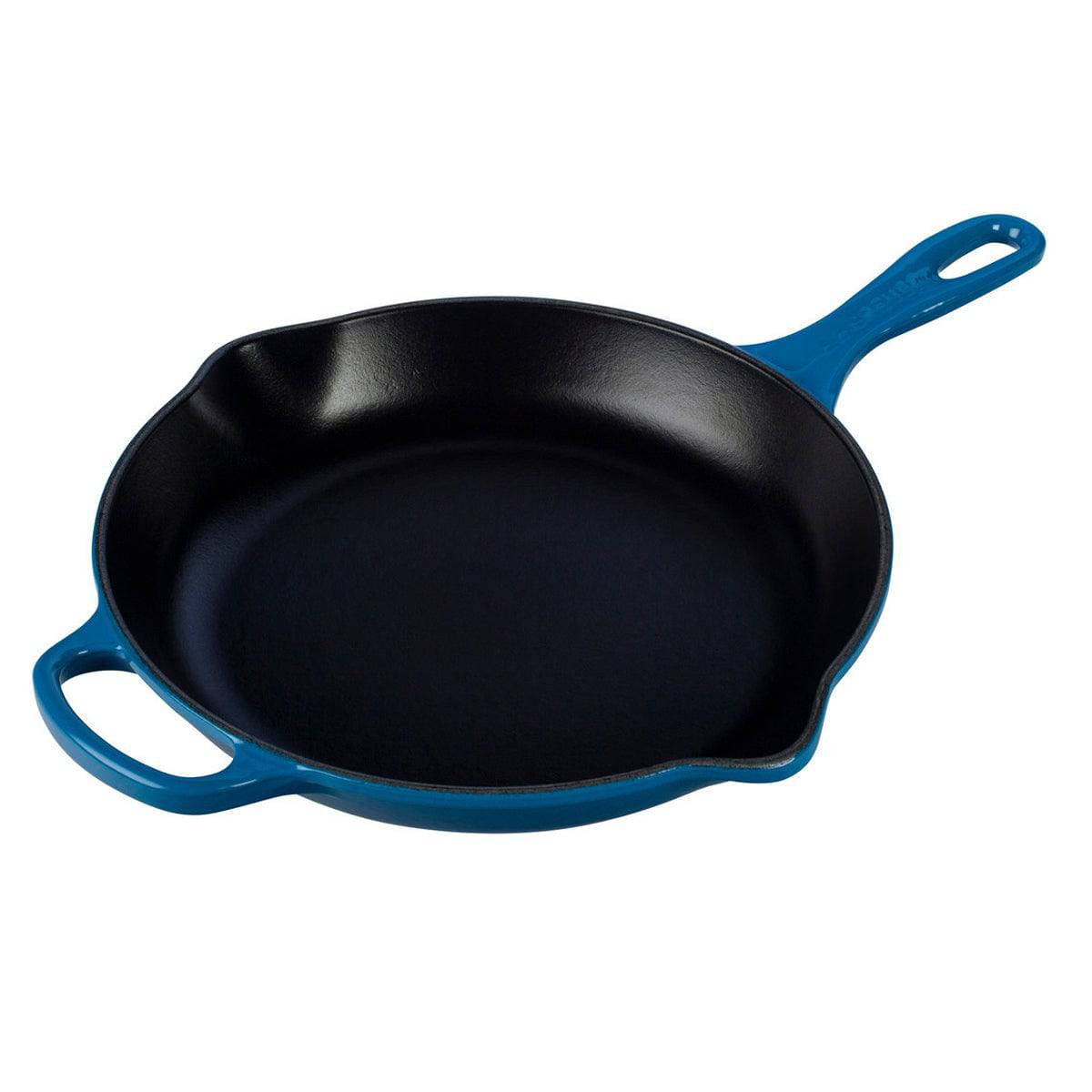 Le Creuset Signature Enameled Cast Iron Skillet, 11.75-Inches, Marseille - Kitchen Universe