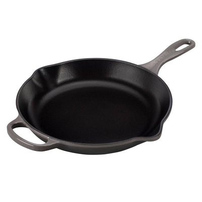 Le Creuset Signature Enameled Cast Iron Skillet, 10.25-Inches, Oyster - Kitchen Universe