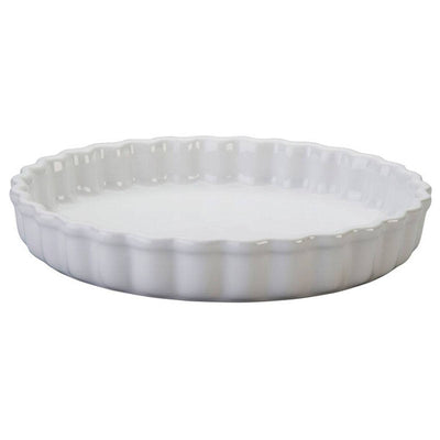 Le Creuset Stoneware Tart Dish, 1.5-Quart, White - Kitchen Universe