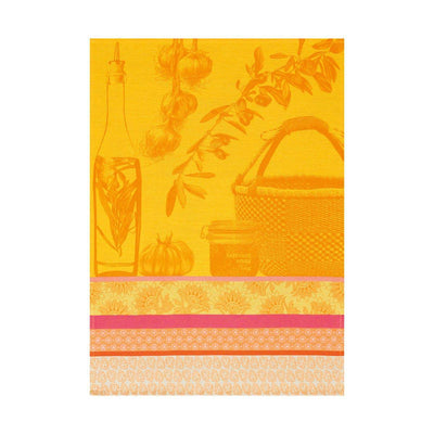 Le Jacquard Francais Saveurs De Provence Tea Towel, 24 x 31-Inches, Lemon - Kitchen Universe