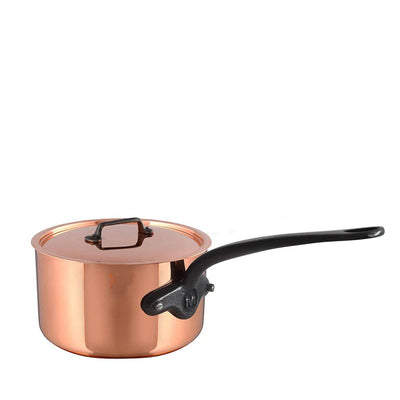 Mauviel M'heritage M200ci 2.0 mm Copper Saucepan w/Lid, 2.6-qt - Kitchen Universe