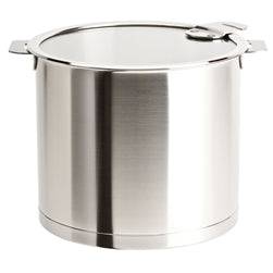 Cristel Strate L Brushed Stainless Steel Stock Pot with Lid - Kitchen Universe