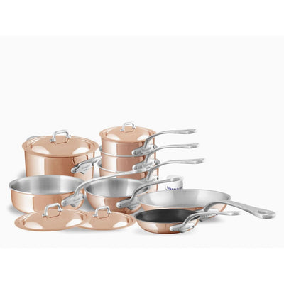 Mauviel M'6s Induction Compatible Copper 12-Piece Cookware Set - Kitchen Universe