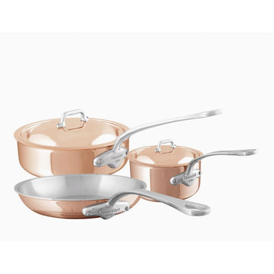 Mauviel M'6s Induction Compatible Copper 5-Piece Cookware Set - Kitchen Universe