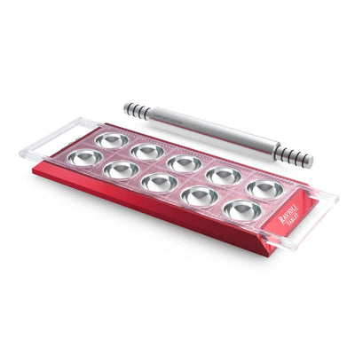 Marcato Ravioli Tablet & Roller, Red - Kitchen Universe