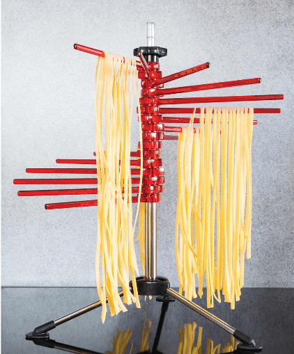 Marcato Atlas Pasta Drying Rack, Red - Kitchen Universe