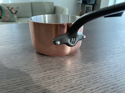 Mauviel M'heritage M200ci 2.0 mm Copper Saucepan w/Lid, 1.9-qt - Kitchen Universe