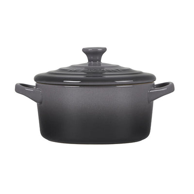 Le Creuset Stoneware Mini Round Cocotte, 14-Ounces, Oyster - Kitchen Universe
